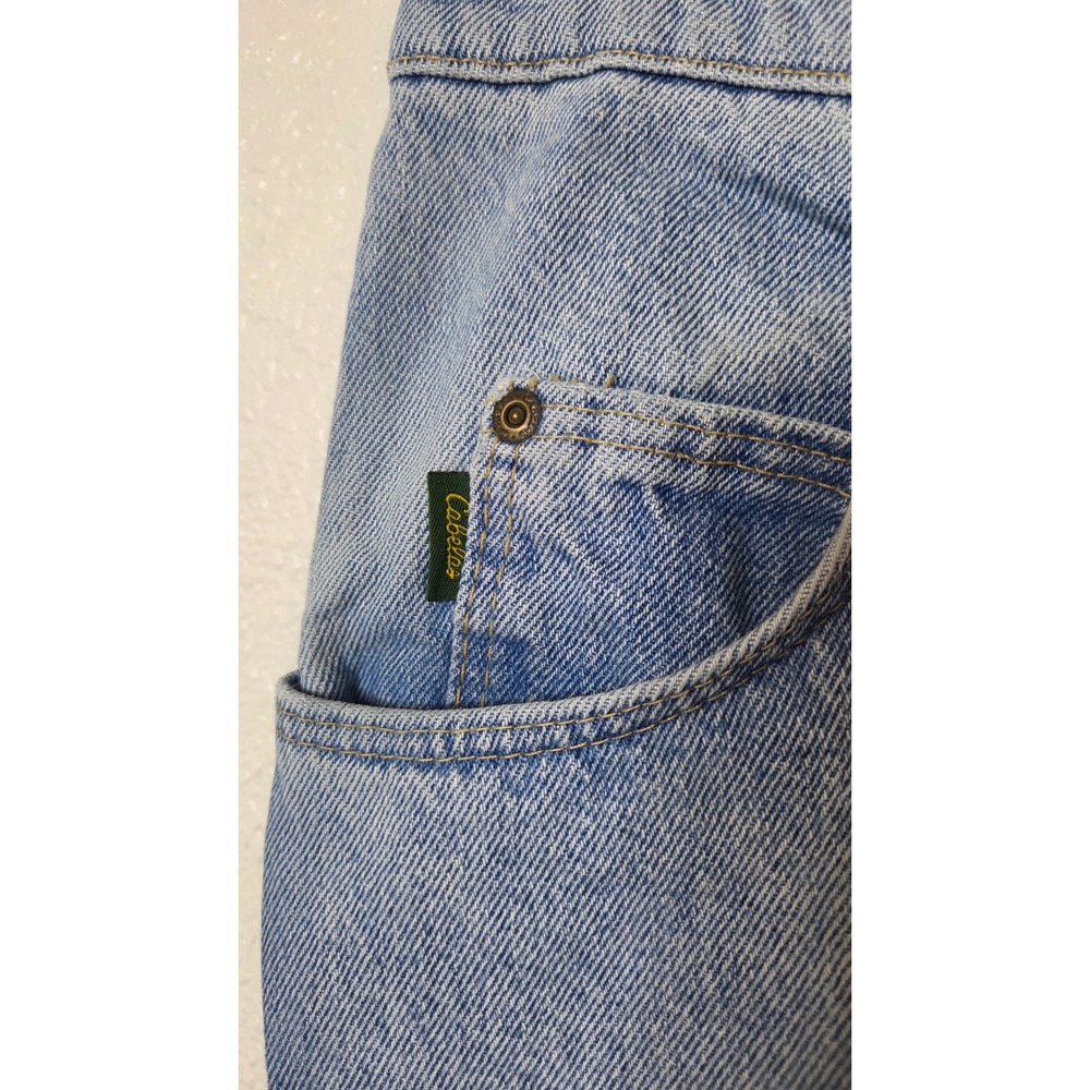 Vintage Cabela's Jeans 33x30 Light Wash Denim Relaxed Straight Leg Made In USA - Picture 10 of 10